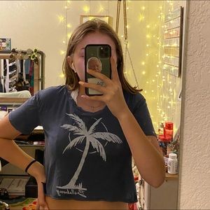 blue billabong crop top